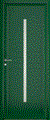 Porte aluminium laser vert